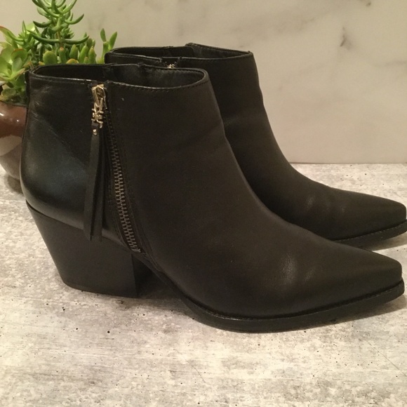 Sam Edelman Walden Black Ankle Bootie Size 10M - Picture 3 of 8